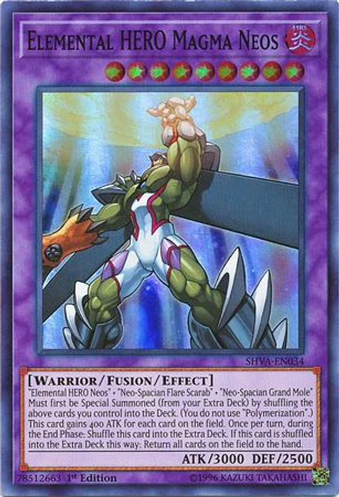 Elemental HERO Magma Neos - SHVA-EN034 - Super Rare 
