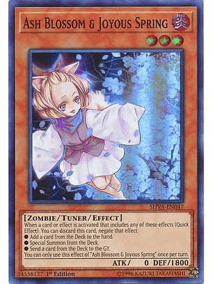 Ash Blossom & Joyous Spring - SHVA-EN047 - Super Rare 