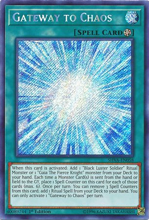 Gateway to Chaos - SHVA-EN058 - Secret Rare