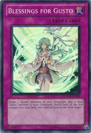 Blessings for Gusto - HA05-EN059 - Super Rare 1