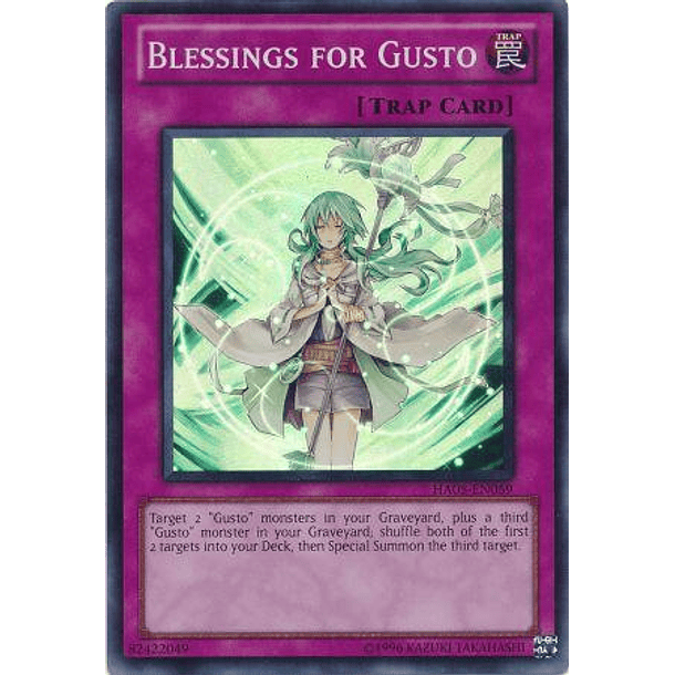 Blessings for Gusto - HA05-EN059 - Super Rare