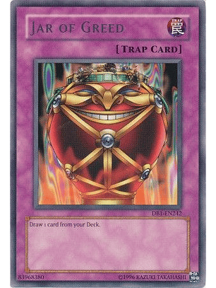 Jar of Greed - DB1-EN242 - Rare LP