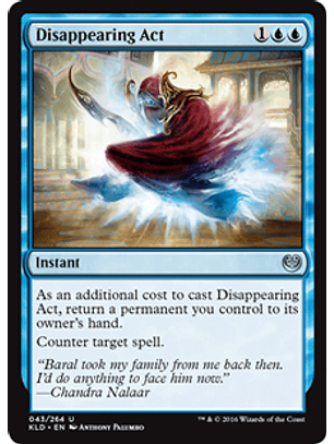 Disappearing Act - KLD - U