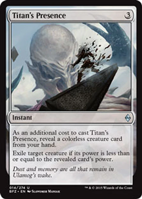 Titan's Presence - BFZ - U