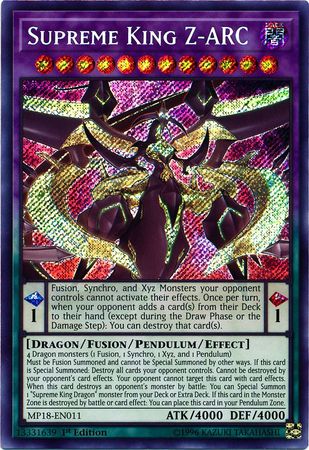 Supreme King Z-ARC - MP18-EN011 - Secret Rare 1