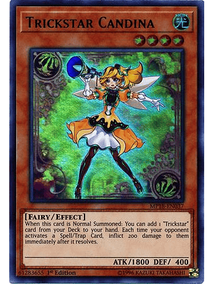 Trickstar Candina - MP18-EN037 - Ultra Rare (español) (jugada)