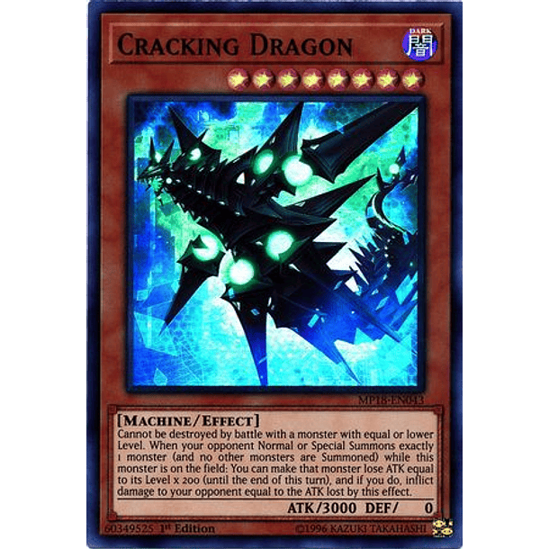 Cracking Dragon - MP18-EN043 - Super Rare