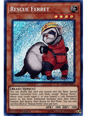 Rescue Ferret - MP18-EN054 - Secret Rare
