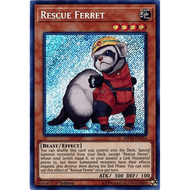 Rescue Ferret - MP18-EN054 - Secret Rare