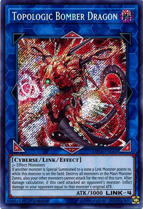 Topologic Bomber Dragon - MP18-EN065 - Secret Rare (español)