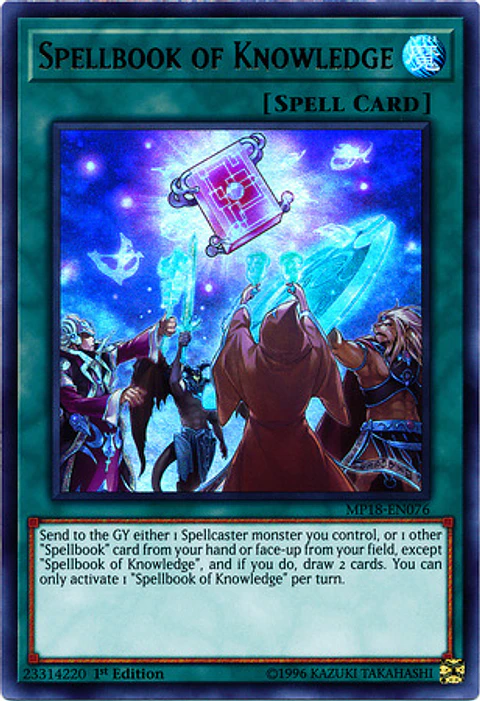 Spellbook of Knowledge - MP18-EN076 - Ultra Rare