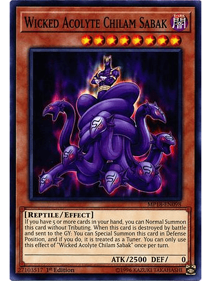Wicked Acolyte Chilam Sabak - MP18-EN098 - Common 