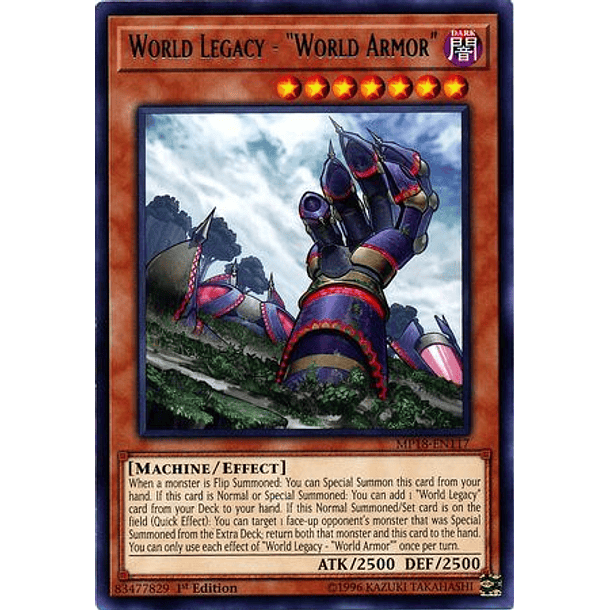 World Legacy - "World Armor" - MP18-EN117 - Rare