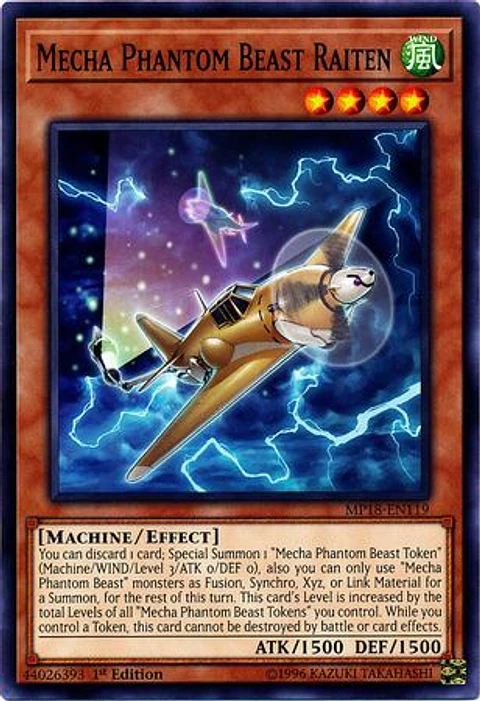 Mecha Phantom Beast Raiten - MP18-EN119 - Common