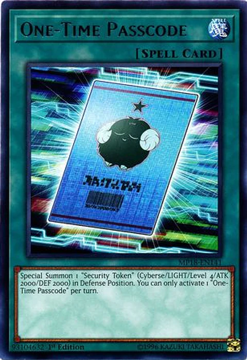 One-Time Passcode - MP18-EN141 - Rare