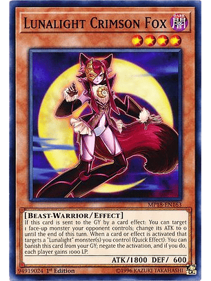 Lunalight Crimson Fox - MP18-EN163 - Common 
