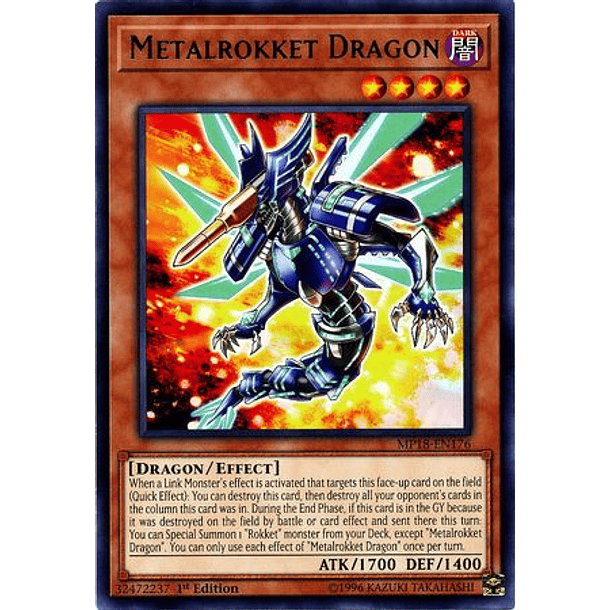Metalrokket Dragon - MP18-EN176 - Rare