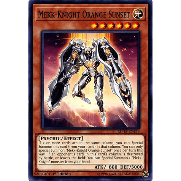 Mekk-Knight Orange Sunset - MP18-EN179 - Common