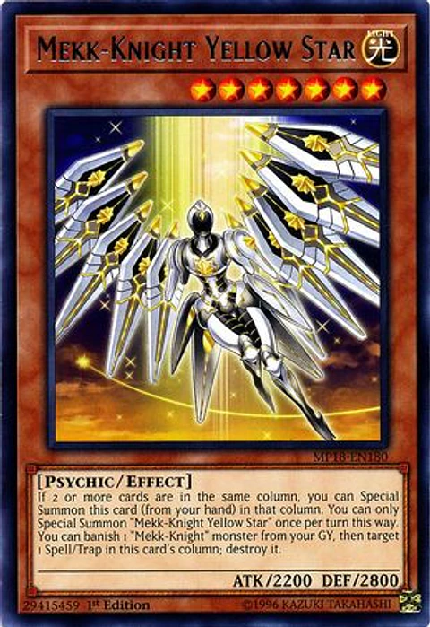 Mekk-Knight Yellow Star - MP18-EN180 - Rare