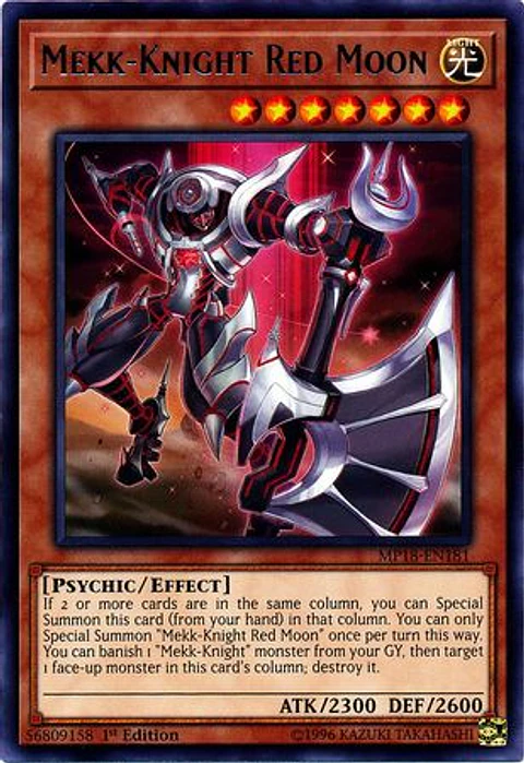 Mekk-Knight Red Moon - MP18-EN181 - Rare