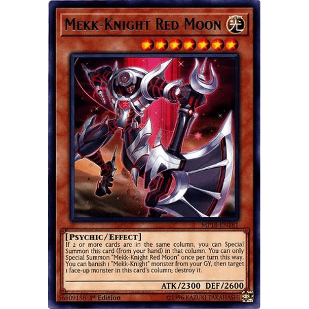 Mekk-Knight Red Moon - MP18-EN181 - Rare