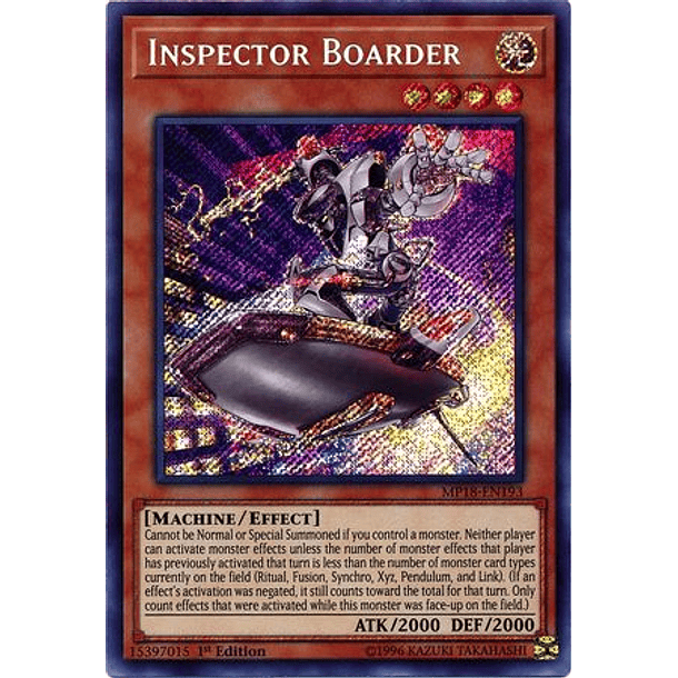 Inspector Boarder - MP18-EN193 - Secret Rare
