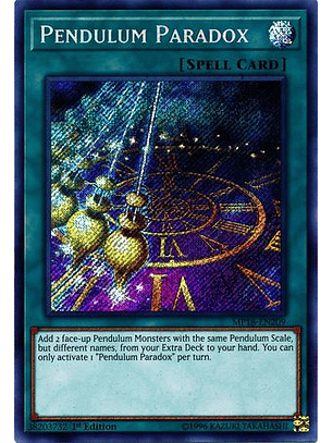 Pendulum Paradox - MP18-EN209 - Secret Rare