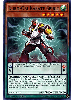 Kuro-Obi Karate Spirit - MP18-EN224 - Common