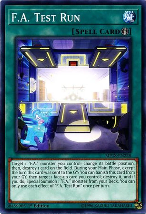 F.A. Test Run - MP18-EN228 - Common 