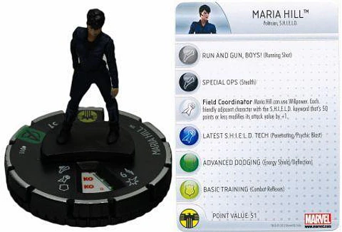 Maria Hill #011 Avengers Movie Marvel Heroclix