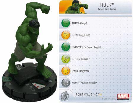 Hulk #014 Avengers Movie Marvel Heroclix (sin Tarjeta) 1