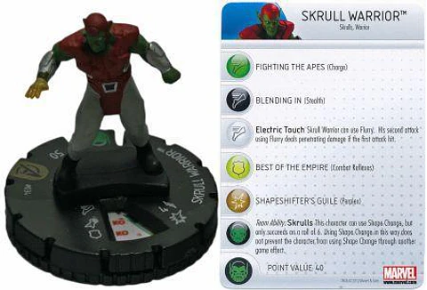Skrull Warrior #034 Avengers Movie Marvel Heroclix  (sin tarjeta)