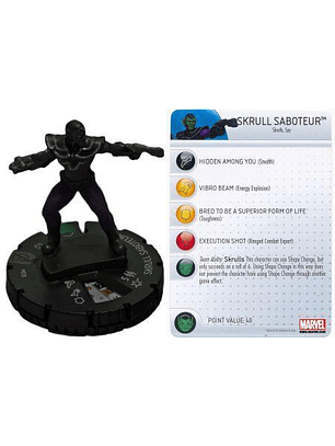 Skrull Saboteur #033 Avengers Movie Marvel Heroclix (sin tarjeta)