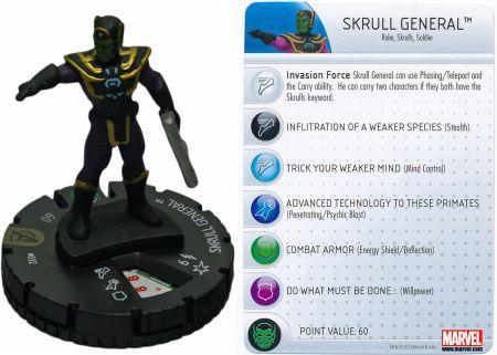 Skrull General #032 Avengers Movie Marvel Heroclix (sin tarjeta) 1