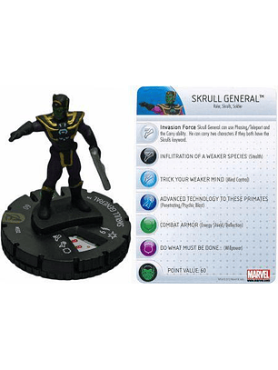 Skrull General #032 Avengers Movie Marvel Heroclix (sin tarjeta)