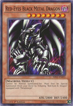 Red-Eyes Black Metal Dragon - MIL1-EN035 - Common  1