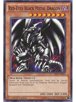Red-Eyes Black Metal Dragon - MIL1-EN035 - Common 