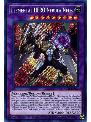 Elemental HERO Nebula Neos - CT15-EN001 - Secret Rare 