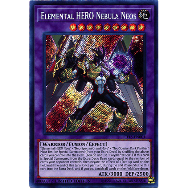 Elemental HERO Nebula Neos - CT15-EN001 - Secret Rare 