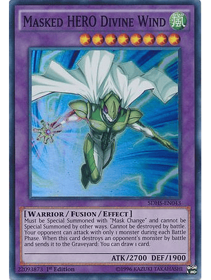 Masked Hero Divine Wind - SDHS-EN043 - Super Rare