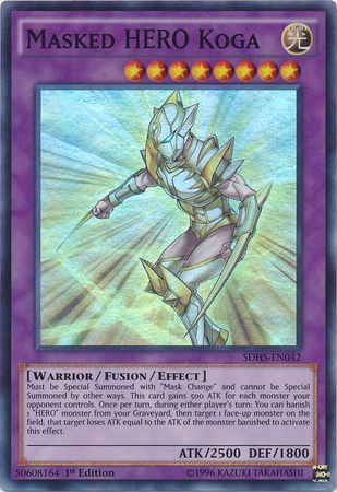 Masked Hero Koga - SDHS-EN042 - Super Rare  1