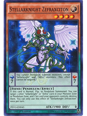 Stellarknight Zefraxciton - PEVO-EN045 - Super Rare 