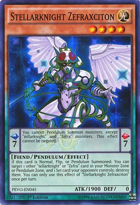 Stellarknight Zefraxciton - PEVO-EN045 - Super Rare 