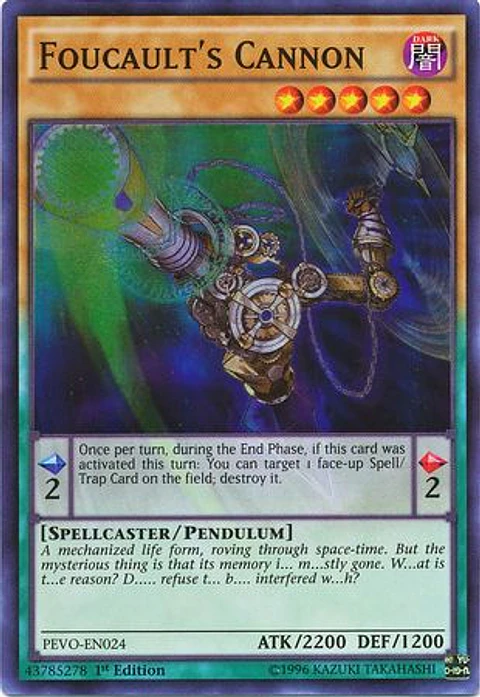 Foucault's Cannon - PEVO-EN024 - Super Rare 