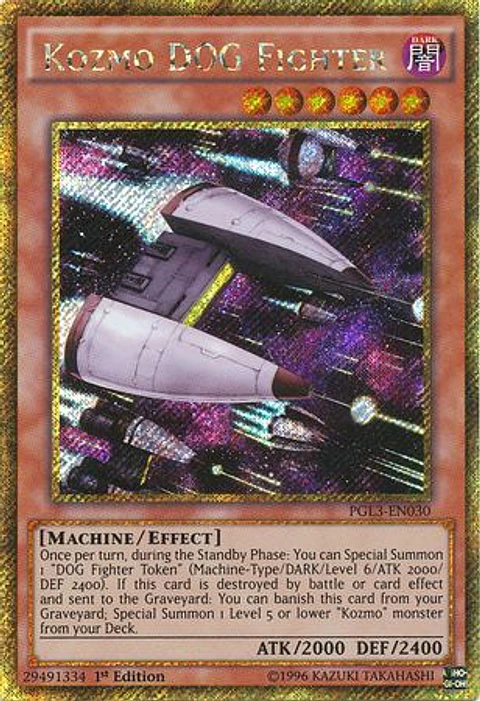 Kozmo DOG Fighter - PGL3-EN030 - Gold Secret Rare