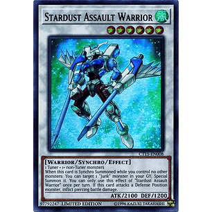 Stardust Assault Warrior - CT15-EN008 - Ultra Rare Limited Edition