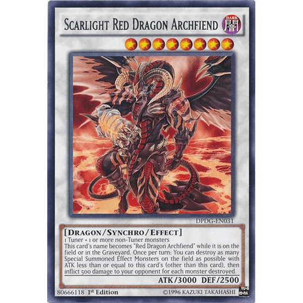 Scarlight Red Dragon Archfiend - DPDG-EN031 - Rare 