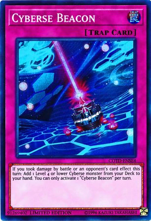 Cyberse Beacon - COTD-ENSE4 - Super Rare Limited Edition
