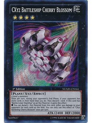 CXyz Battleship Cherry Blossom - NUMH-EN044 - Secret Rare 