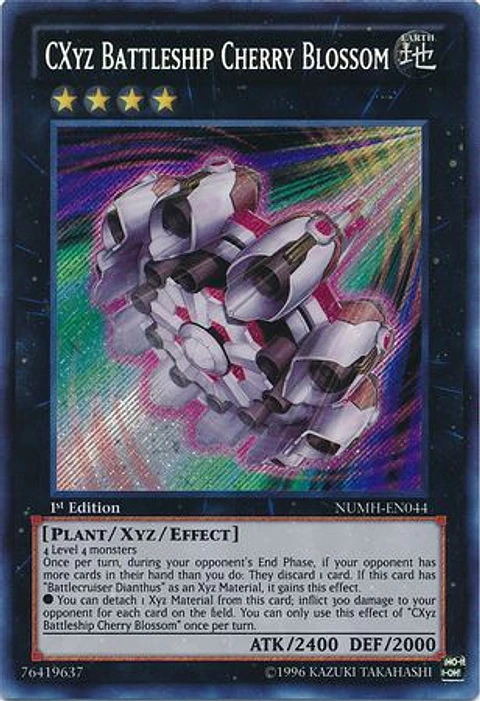 CXyz Battleship Cherry Blossom - NUMH-EN044 - Secret Rare 